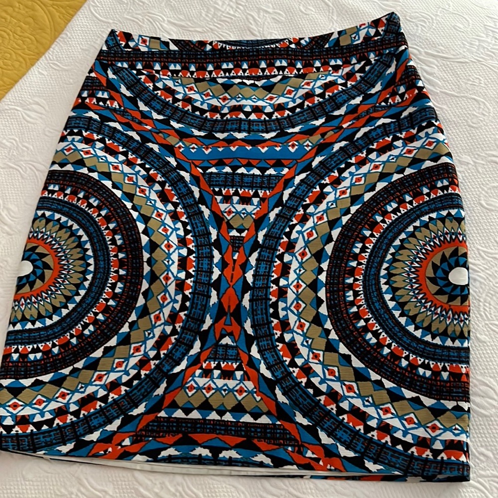 Anthropologie tribal print skirt, EUC